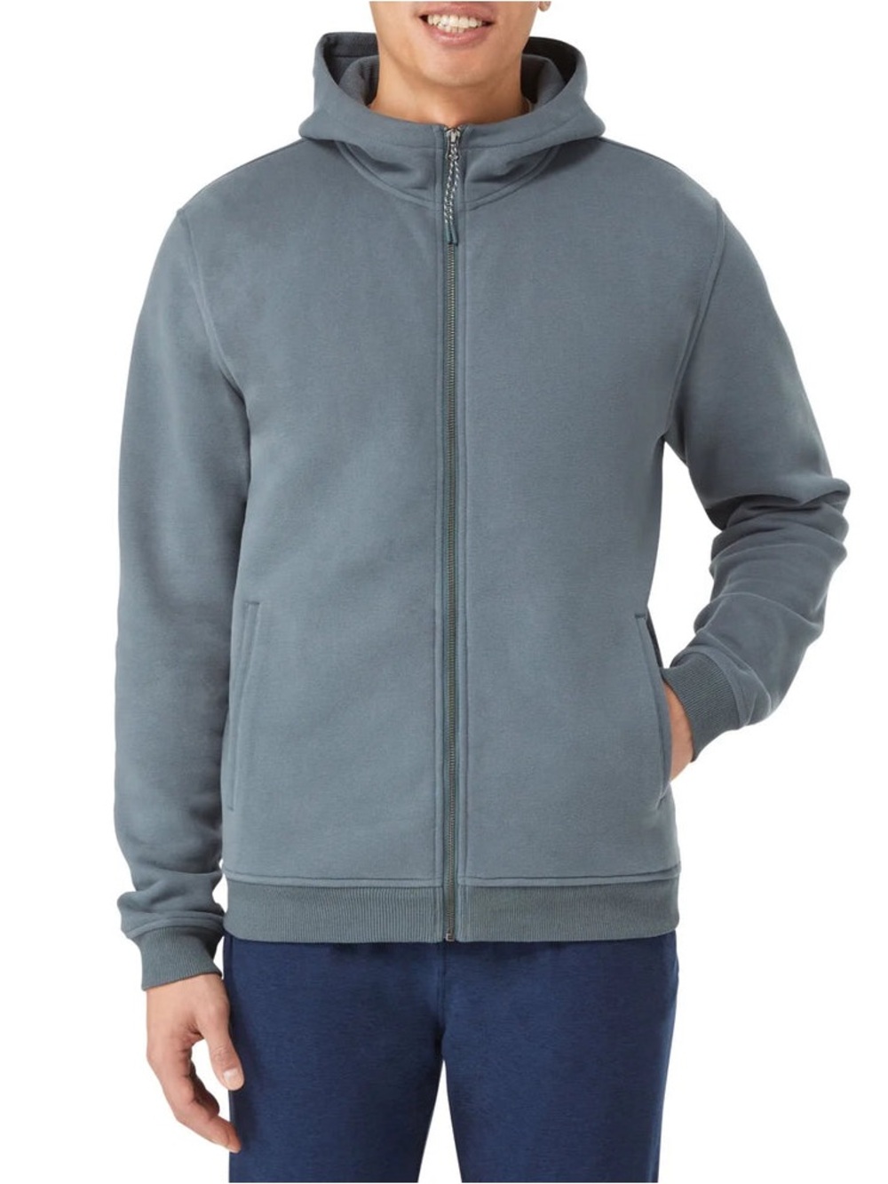 KIRKLAND SIGNATURE - Men's Full Zip Fleece Hoodie Sweater